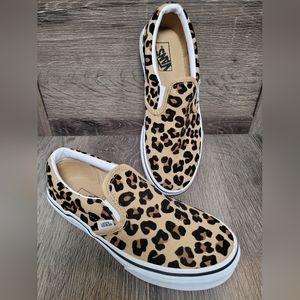 Vans Slip-on Skate Shoes- Leopard Print. Size 3
